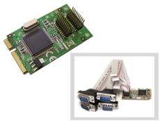 KALEA-INFORMATIQUE Carte contrôleur Mini PCI Express série 4 PORTS COM RS232 FICHES DB9 avec Chipset MOSCHIP MCS9904