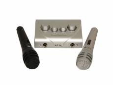 Pack ltc mixage karaoke plug & play + 2 microphones + câble ksm10