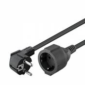 Wentronic Câble d'extension (plug sécurité pour prise Schuko) 10m Noir (Import Allemagne)