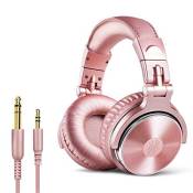 Casque Audio Filaire OneOdio PRO 10 Compatible Smartphone/PC-Or rose