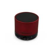 Esperanza Ritmo Cylindre Rouge – Enceintes Portable Sans Fil et Filaire, Batterie, USB, 280 – 16000 Hz, Bluetooth/3.5 mm, Universelle, Cylindre