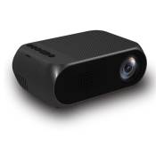 Vidéoprojecteur YG320 portable LED LCD 3D 1080P HD Maison Cinéma HDMI USB -Noir