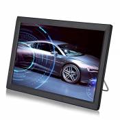 Garsent LCD 14 Pouces Téléviseur Portable, Téléviseurs Analogiques Téléviseur avec TNT 1080P HD Téléviseur avec 1800mah Batteries Rechargeables et Ant