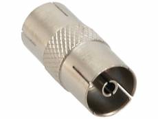 Connecteur coaxial d'antenne inline® iec mâle à femelle en métal 10 pcs. Pack