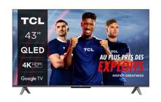 TV QLED TCL 43C645 109 cm 4K UHD Google TV Aluminium