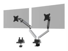 DURABLE SELECT PLUS - Kit de montage (bras articulé, attache-support, montage sur mamelon de tube) - pour 2 écrans LCD - plastique, aluminium, acier -