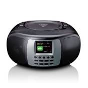 Radio portable DAB+/FM avec Bluetooth®, lecteur CD et grand écran couleur LCD Lenco SCD-860BK Noir-Gris