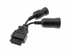Bematik - câble adaptateur de connecteur obd obd2 double de 6pin 9pin pour camion sae j1939 et j1708
