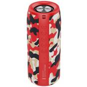 Haut - parleur Bluetooth zealot s51 camouflage rouge 3.7v compatible avec tout appareil Bluetooth