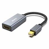 BENFEI Mini DisplayPort vers HDMI 4K@60Hz, Adaptateur Mini DP vers HDMI (Compatible Thunderbolt) avec MacBook Air/Pro, Surface Pro/Dock, Moniteur, Pro