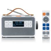 Lenco PDR-065WH - Radio FM/DAB+ portable dotée de grandes touches et d’une fonction Mode simple Lenco PDR-065WH Blanc