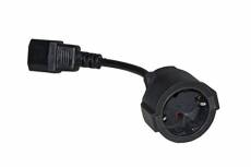 Link lkadsk Câble Adaptateur d'alimentation Prise schuko Allemande Femelle – IEC C14 mâle, 15 cm