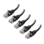 Cable Matters Lot de 5 câbles Ethernet courts Cat6