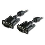 CABLING® Câble d'extension 3m VGA/VGA mâle vers mâle à 15 broches pour moniteurs/projecteurs