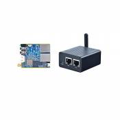 FriendlyElec Nanopi R1 Mini routeur de Voyage Portable OpenWRT avec Ports Ethernet Double Gbps 1 Go de RAM DDR3 et 8G eMMC pour passerelle IOT NAS Sma