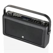 VQ Hepburn MK II| Radio Dab Plus & dab - Numérique réveil radio portable rechargeable avec FM. Radio vintage retro avec MP3 bluetooth enceinte avec po