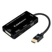 cabledeconn Multiport 4-in-1 HDMI to HDMI DVI 4 K VGUn