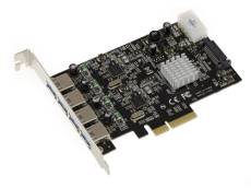KALEA-INFORMATIQUE Carte contrôleur PCIe 4 ports USB 3.1 SuperSpeed. 4 ports A. DUAL CORE, AVEC BANDE PASSANTE 20G