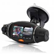 BW® X9000 Caméra DVR embarquée double objectif et enregistreur vidéo HDMI H.264 AVI