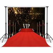 LYWYGG 8x8FT Tapis Rouge Fond Clair étoile Photographie
