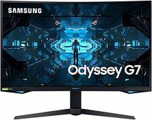 SAMSUNG ODYSSEY G7 32'' Ecran PC Gaming Incurvé 1000R, Dalle VA 32", Résolution WQHD (2560 x 1440), 240 Hz, 1ms, GSYNC Compatible, AMD FreeSync Premiu