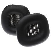 vhbw Coussinets d'oreille compatible avec Marshall Major II casque audio, headset - noir