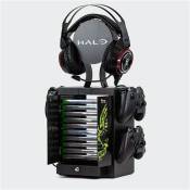 Casier de rangement Halo officiel UNSC - Avec support jeux Playstation et Xbox - Support casque