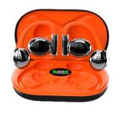 Écouteurs Bluetooth de sport, écouteurs intelligents, très longue durée de vie de la batterie, crochet d'oreille, Orange