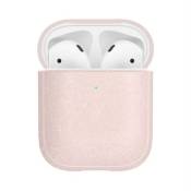Incase Metallic Case - Étui pour écouteurs sans fil - 40 % polyuréthane, 60 % de polycarbonate - quartz rose - pour Apple AirPods (1ère génération, 2e