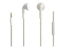 WE - Écouteurs avec micro - intra-auriculaire - filaire - jack 3,5mm - argent