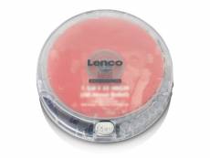 Lecteur cd portable avec protection contre les chocs lenco transparent CD-202TR