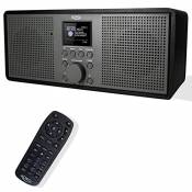 Xoro Dab 700 IR Radio Internet Wi-FI avec FM et Dab+, Spotify Connect, Bluetooth, Lecteur multimédia USB, Haut-Parleur stéréo 2 x 10 W, Fonction révei