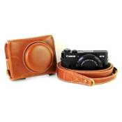 Etui en cuir de protection pour Canon PowerShot G7X