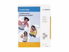 Herma pochettes cd/dvd transp. 6/pochette lot de 5