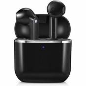 Yobo T2 Pro Écouteurs Sans Fil Bluetooth Contrôle du Volume Intra Auriculaire Noir