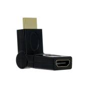 Adaptateur HDMI articulé mâle/femelle pivotant à 360° Gold - SEDEA - 914550