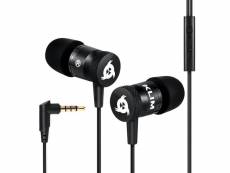 Klim fusion écouteurs haute qualité audio - ecouteurs intra-auriculaire mousse à mémoire - noir