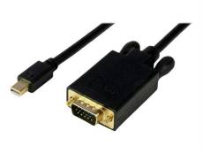 StarTech.com Adaptateur Mini DisplayPort vers VGA - Câble Actif Vidéo Display Port Mâle vers VGA Mâle pour Apple Mac ou PC - Noir 3m - Convertisseur v