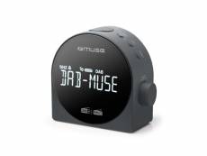 Muse - radio-réveil double alarme noir m185cdb -