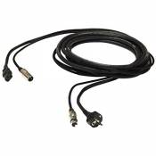 Proel ph100lu10 Professionnel Audio/d'alimentation Câble combiné (6,3 mm XLRF, verrouillable, 16 A, 3 x 1,5 mm² sur XLRM, ec3p Prise d'alimentation Fi