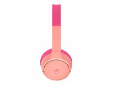 Belkin soundformtm mini - casque audio sans fil circum-aural pour enfants - bluetooth - rose BELKSOUNDFMINIRO