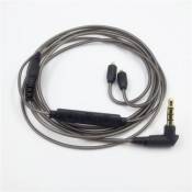 Câble MMCX audio avec contrôle pour écouteurs Shure SE215 SE315 SE425 SE535 SE846 Brun
