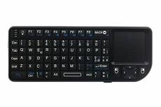 Rii Mini X2 Wireless + Bluetooth (disposition italienne) - Mini clavier rétroéclairé avec pavé tactile compatible avec Smart TV, TV Box, Tablette, Sma