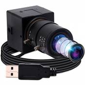 Webcam 4K 30 fps Ultra HD IMX415 USB Zoom avec objectif grand angle de 2.8-12 mm, Plug & Play, caméra de vidéoconférence 2160p pour Windows/Linux/Rasp