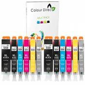 2 Sets Colour Direct CLI551XL / PGI550XL Haute Capacité