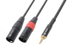 PD Connex câble audio 2xxlr male/jack 3,5mm - 1,5m