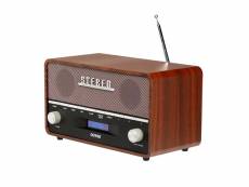 Radio portable denver dab-3, 10w rms - dab+, fm, minuterie et alarme, bluetooth, fonctionne sur 230v ou piles