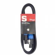 Stagg SSP2SS15 Câble Speakon-Speakon à plomb 2 m Noir