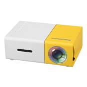 Vidéoprojecteur Pico LED Excelvan YG300 Portable 320x240P 60 Soutien 1080p 50 Lumens, avec Interface AV, USB, carte SD, et HDMI, Version Européenne