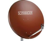Antenne SAT 75 cm Schwaiger SPI998.2 Réflecteur: aluminium rouge brique